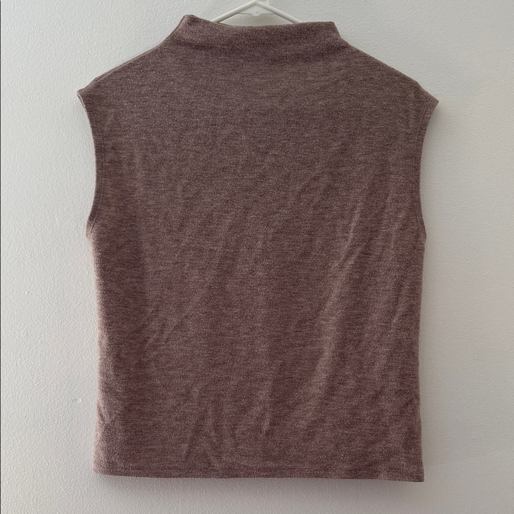 a new day Women's Sleeveless Mock Neck Top - Brown